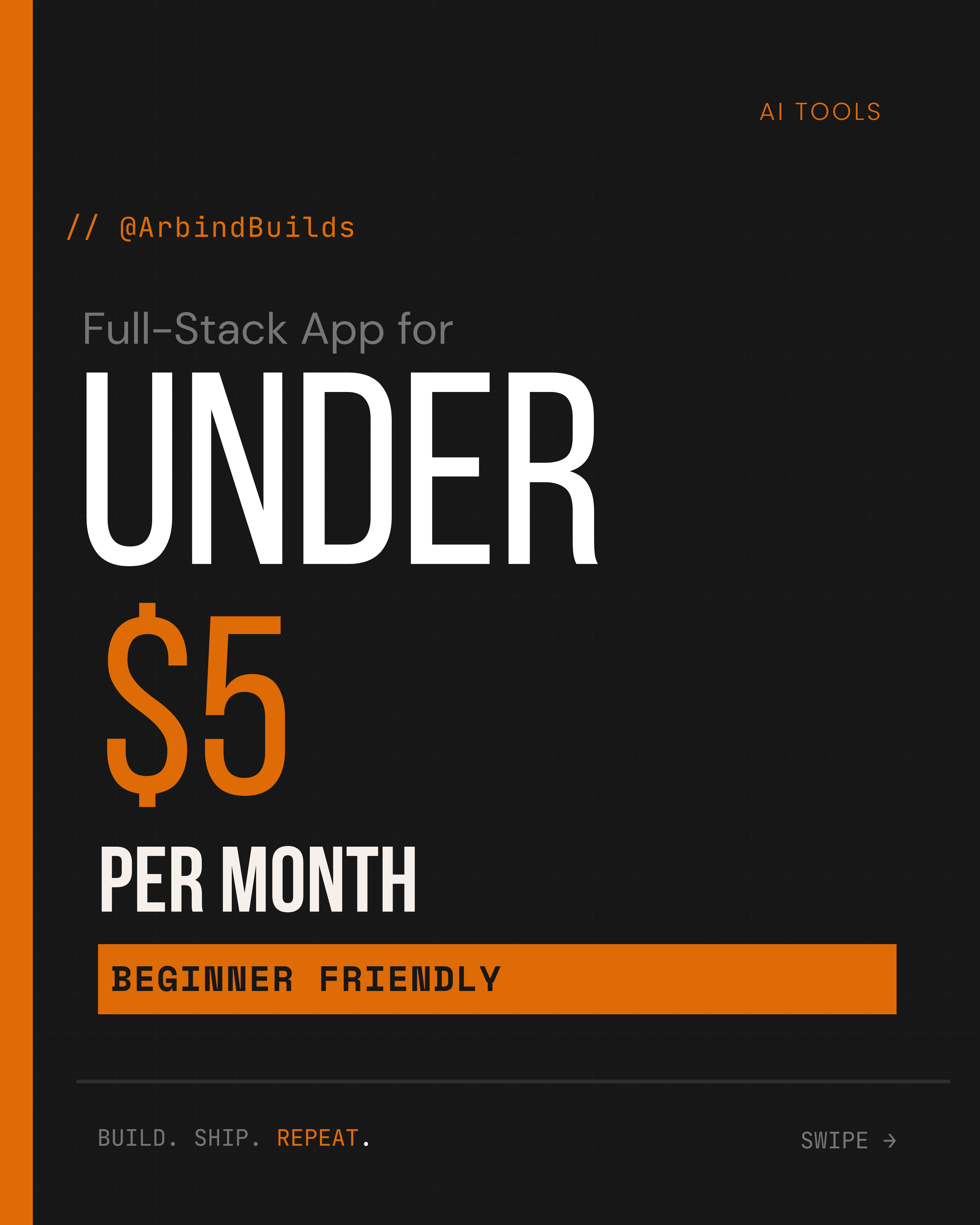 Build a Full Stack App for Under $5 Per Month